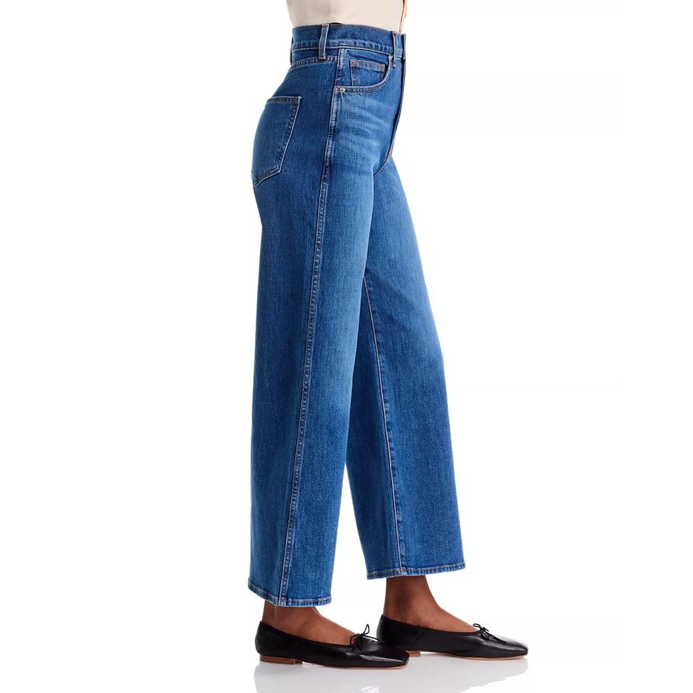 VERONICA BEARD Freddy High-Rise Wide-Leg Jeans - Indigo Rinse Size 26 NWT D0044 - Picture 3 of 6